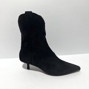 Steven Womens Bana Bootie Black Suede Size 9M